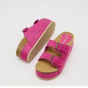 Platform Cork Slides (Free People Rule Breaker knock off)